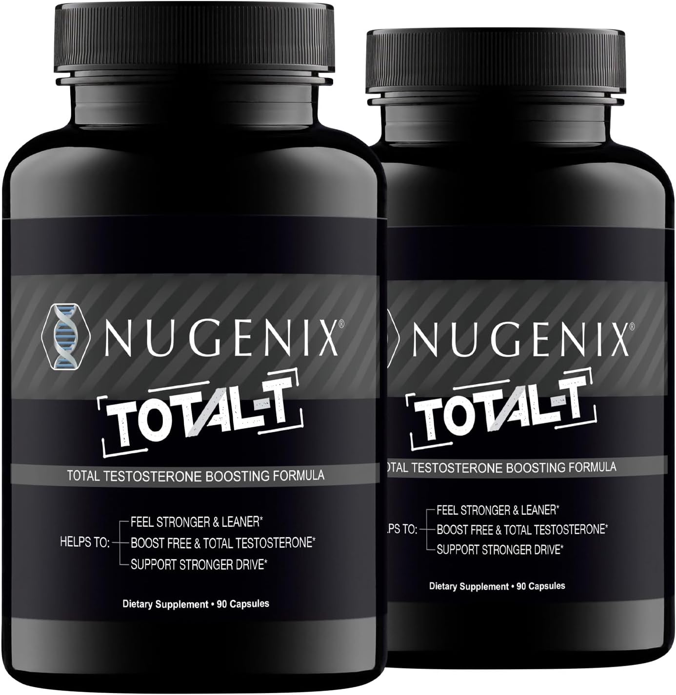 Nugenix Total-T, Free and Total Testosterone Booster Supplement for Men, 90 Count