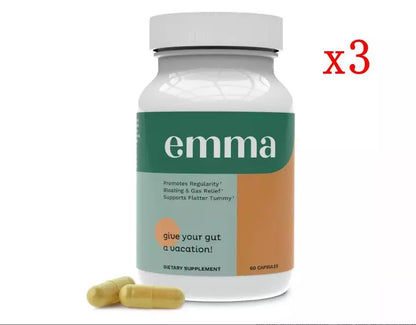 Emma Relief Supplement Konsciens Keto for Gut Bloating 60 Capsules Exp 2026